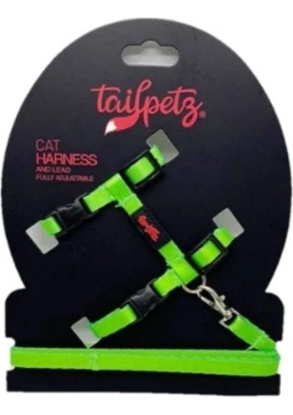 Cat Harness Kedi Göğüs Tasması (Yeşil)