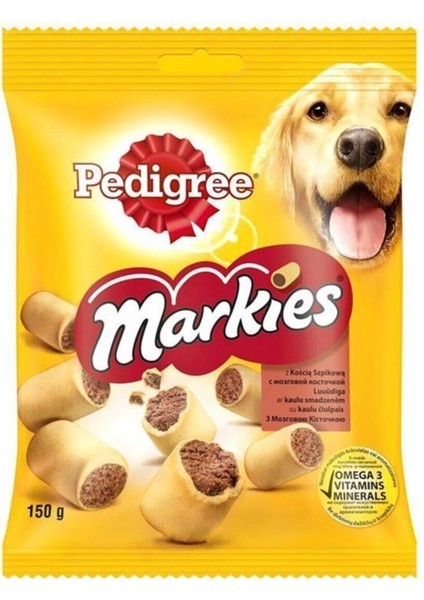 3 Adet Markies Köpek Ödül Bisküvisi 150 gr