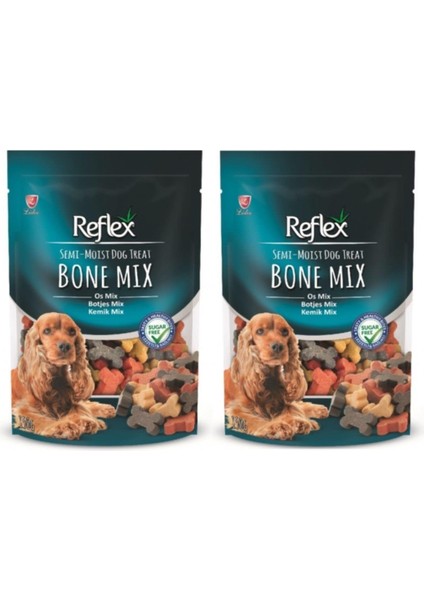 Yarı Yumuşak Ödül Maması Kemik Mix - 150 gr x 2 Adet