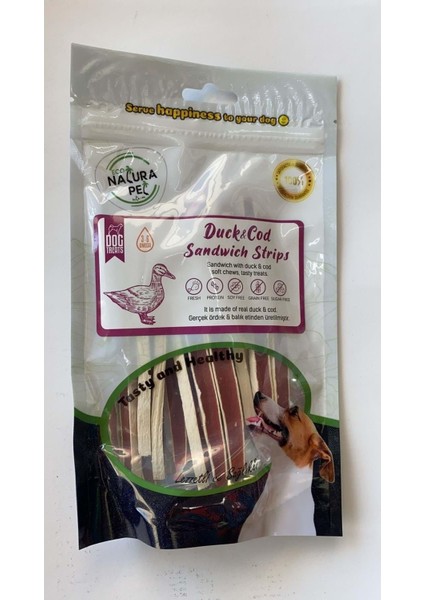 Eco Duck&cod Sandwich Ördekli Sandiviç Köpek Ödülü 100gr