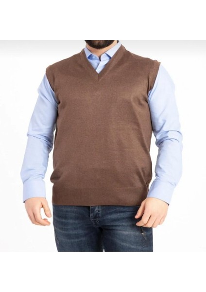 Rkek V Yaka Ince Yün Triko Örgü Tüylenmez Baba Süveter modelleri