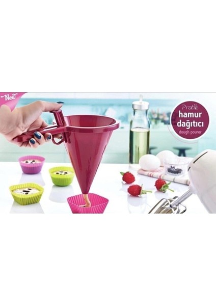 Çok Amaçlı Hamur Dağıtıcı Huni ve Ölçü Kabı 500 Ml. KP-103 modelleri