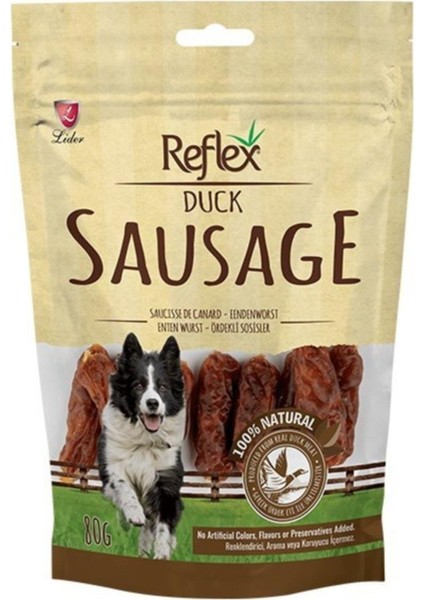 Reflex Sausagre Ördekli Sosis Köpek Ödül Maması 80 gr fırsatları