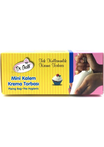 Mini Kalem Krema Torbası 72 Adet Mini Krema