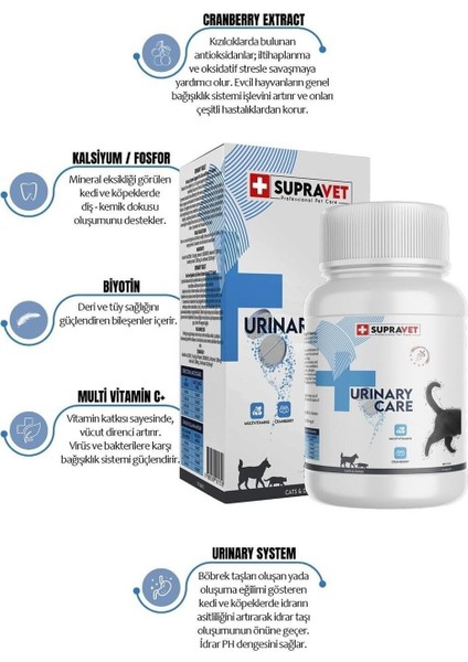 Urinary Care Kedi ve Köpek Için Idrar Sağlığı 75 Tablet