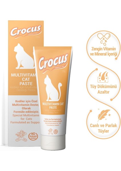 Froyt Crocus Kedi Multivitamin Macun 100 gram