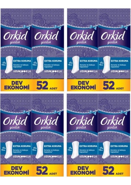 Extra Koruma Uzun Günlük Ped 208 Adet