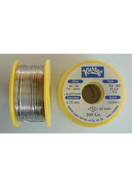 Lehim Teli 200 Gram 0,75MM Kurtel Lehim Teli 200 Gram