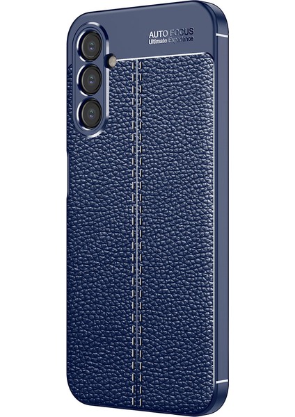 Samsung Galaxy A24 Deri Görünümlü Silikon Renk Atmaz Darbe Emici