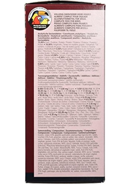 Versele Lagra Nutrıbırd P15 Tropıcal 1kgr