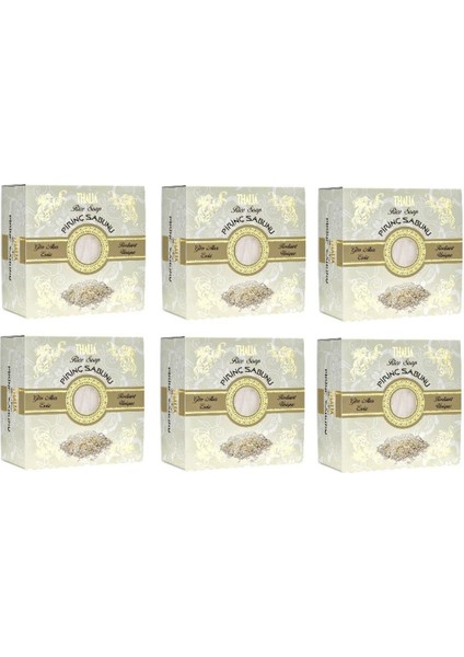 Doğal Pirinç Proteinli Sabun - 150 gr x 6 Adet