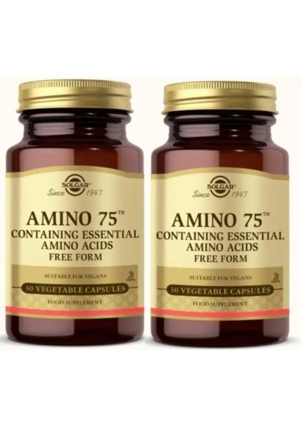 Amino 75 (Essential Amino) 30 Kapsül 2 Adet