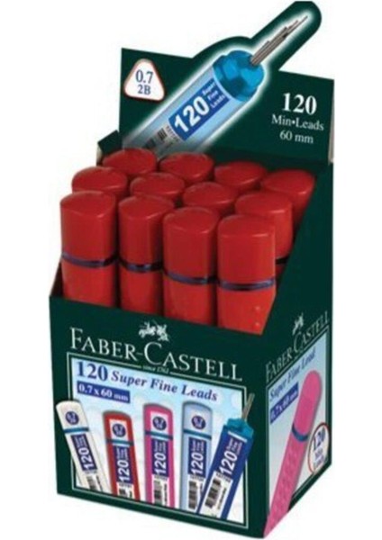 Faber Castell Faber-Castell Min 0.7 Kalem Ucu 120 Li Tüp 12 Adet