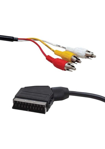 Scart To 3xrca 1.2m. Kablo