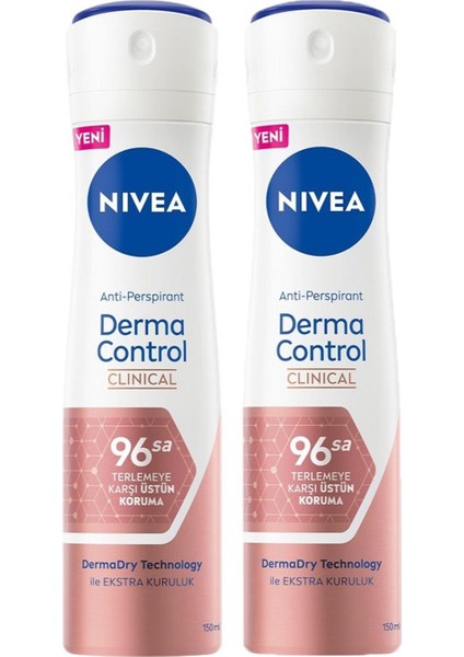 Women Derma Control Clinical Deodorant Sprey 150MLX 2 Adet