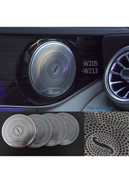 W213 Burmester Hoparlör Kapakları W213 Aksesuar Metal