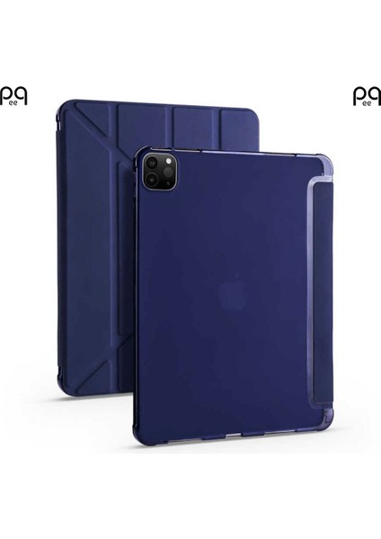 iPad Pro 11 Inç 2021 3. Nesil Stand Olabilen Kalemlik Bölmeli Otomatik Uyku Modlu Akıllı Kılıf