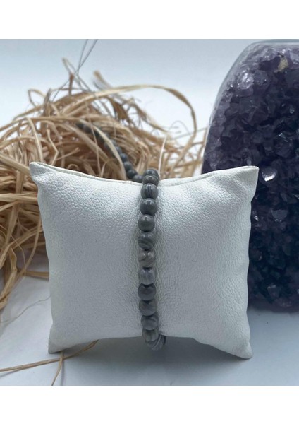 Akik Doğal Taş Bileklik 6 mm Küre Kesim