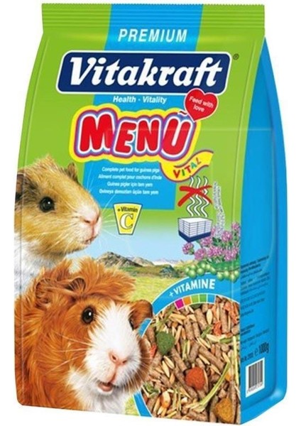 Menü Premium Vital Guinea Pig Yemi 1000 gr 5 ADET