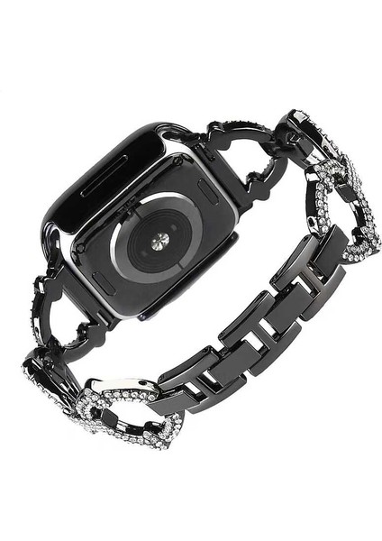 Apple Watch Seri 2/3/4/5/6/7/8/se 38MM 40MM 41MM Swarovski Taşlı Halka Tasarım Metal kordon fırsatları