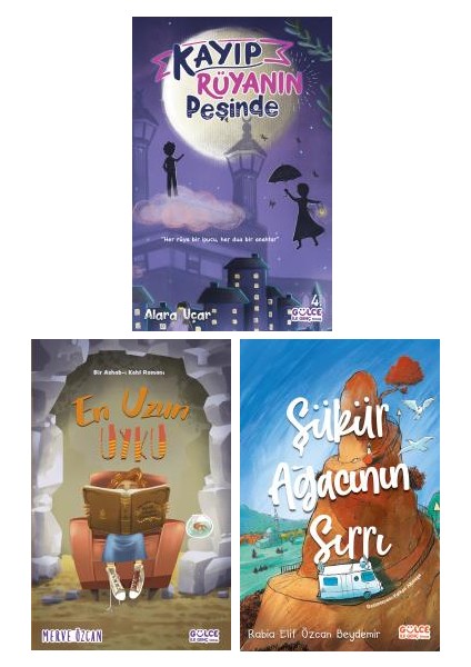 Dini Çocuk Öyküleri 3'lü Set / Kayıp Rüyanın Peşinde + En Uzun Uyku + Şükür Ağacının Sırrı