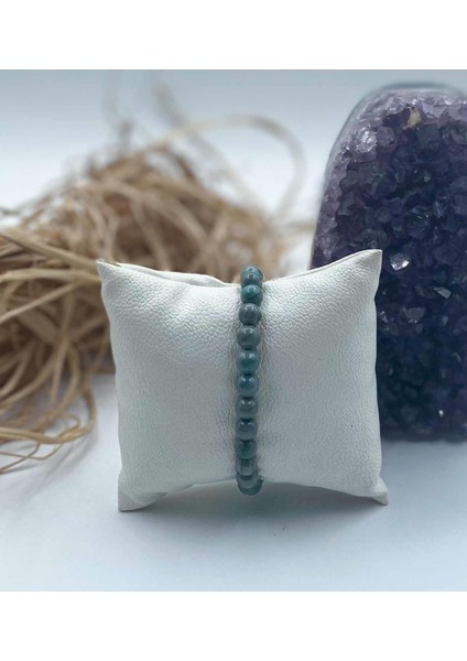 Akik Doğal Taş Bileklik 6 mm Küre Kesim