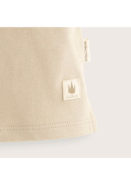 Little Swan Fırfırlı Tshirt Vizon modelleri