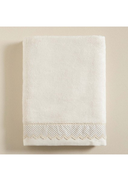 Alice Banyo Havlusu 85X150 cm Ekru/adacayı