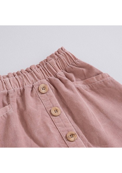 Nordic Düğmeli Etek Pudra modelleri