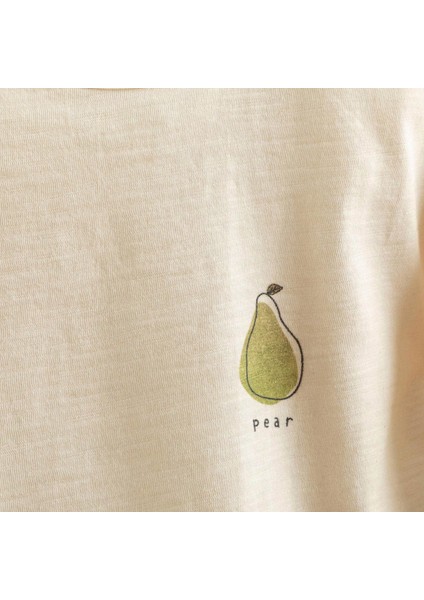 Pear Uzun Kollu Tshirt Ekru fiyatları