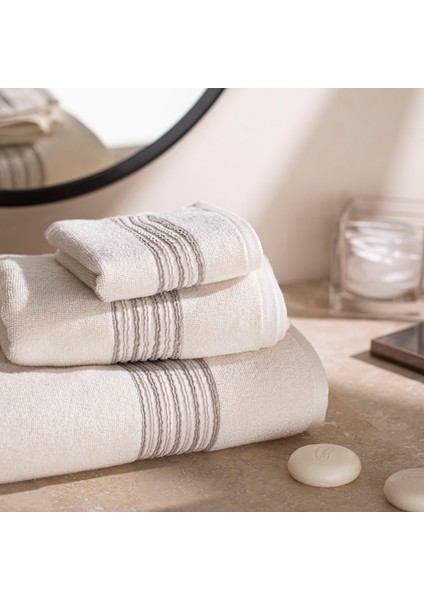 Rimmen Banyo Havlusu 85X150 cm Natural