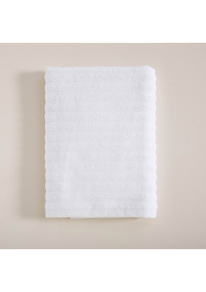 Waved Banyo Havlusu 70X140 cm Beyaz