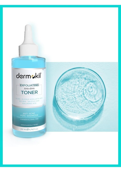 Exfoliating Aha+Bha Niacinamide Tonik 200 ml