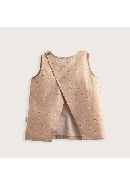 Pear Baskılı Kolsuz Tshirt Kahve fiyatları