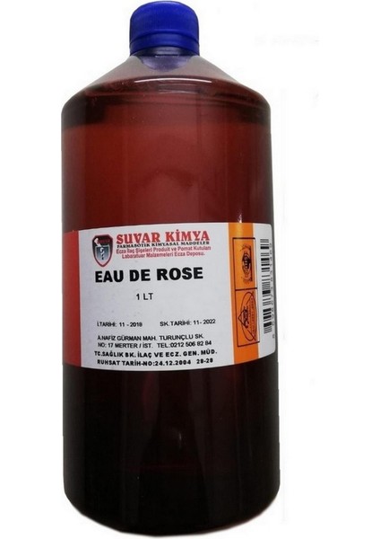 Gül Suyu Eau De Rose 1 Lt Renksiz,