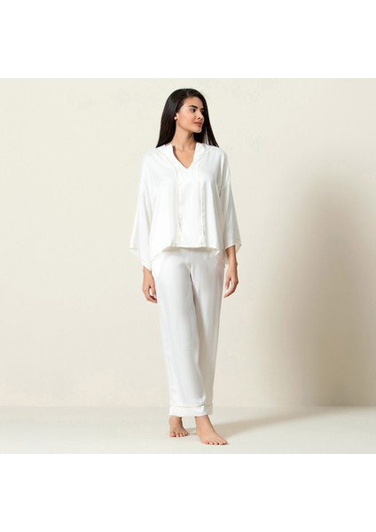 Crocus Pijama Takımı Ekru