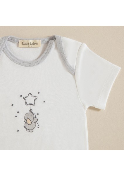Elephant Kısa Kollu Body 2 Li Beyaz/gri fırsatları