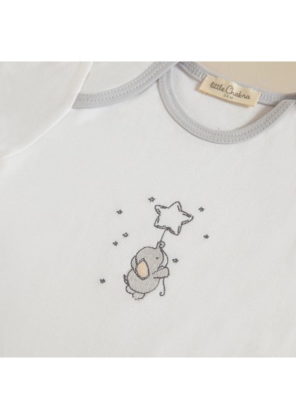 Elephant Kısa Kollu Body 2 Li Beyaz/gri indirimleri