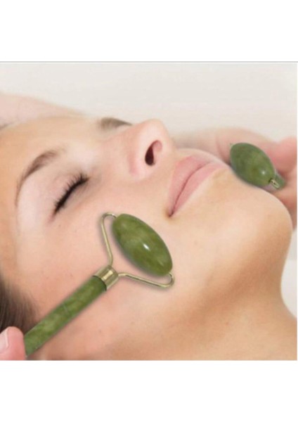 Yeşim Taşı Yüz Masaj Aleti Cilt Anti Aging Skin Jade Roller