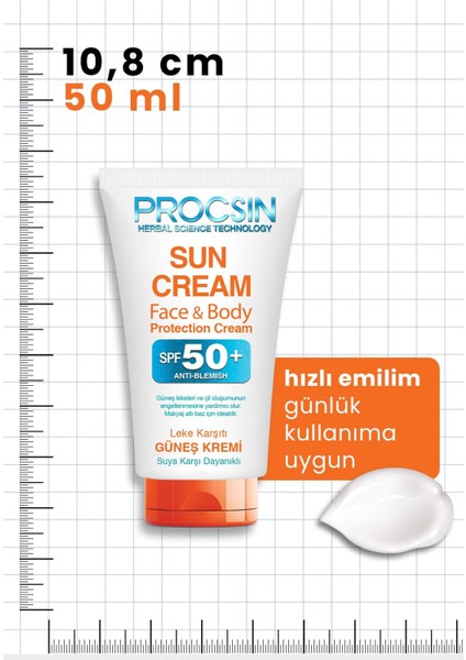 Procsın Güneş Kremi (50 ml * 3 Adet) Fırsat Paketi