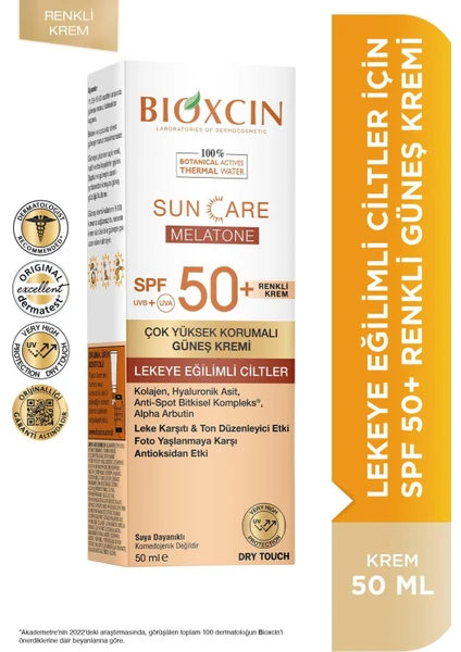 Sun Care Lekeye Eğilimli Ciltler Için Çok Yüksek Korumalı Renkli Güneş Kremi 50 Spf - Leke Tinted