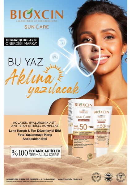 Sun Care Lekeye Eğilimli Ciltler Için Çok Yüksek Korumalı Renkli Güneş Kremi 50 Spf - Leke Tinted