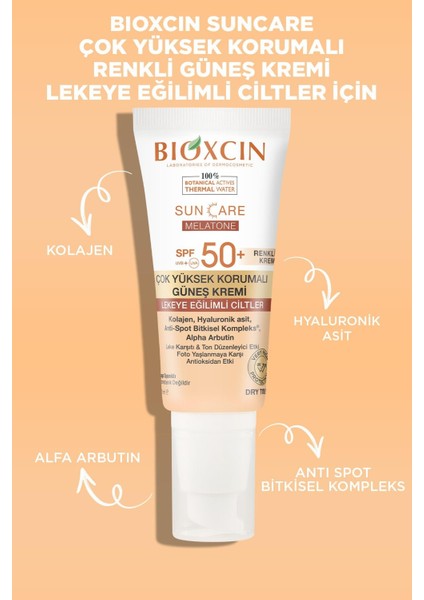 Sun Care Lekeye Eğilimli Ciltler Için Çok Yüksek Korumalı Renkli Güneş Kremi 50 Spf - Leke Tinted