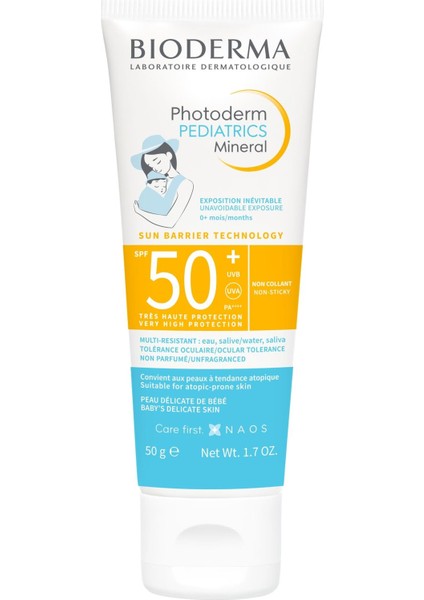 Photoderm Pediatrics Mineral SPF50+ 50GR