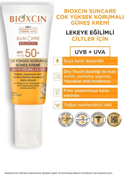 Sun Care Lekeye Eğilimli Ciltler Için Çok Yüksek Korumalı Güneş Kremi 50 Spf - Leke ve Çil