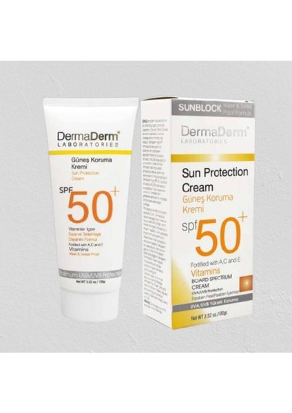 Dermaderm Güneş Kremi Spf 50 ve Güneş Koruma Kremi 100 G