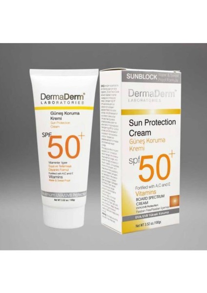 Dermaderm Güneş Kremi Spf 50 ve Güneş Koruma Kremi 100 G