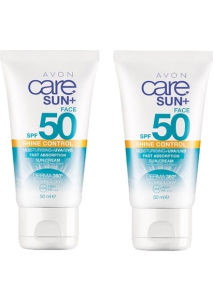 Yüz Için Yağ Içermeyen Koruyucu Güneş Kremi Spf 50 2 Adet 50 ml