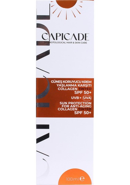 Güneş Koruyucu Krem  Collagen Tinted SPF50+ 100ML(YENI Ambalaj)