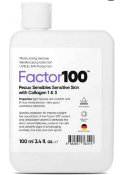 FACTOR100 Factor 100 Güneş Kremi SPF50 100 ml